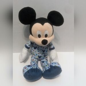 Disney Mickey Mouse Blue Pajamas 18" Plush Just Play Stuffed Animal